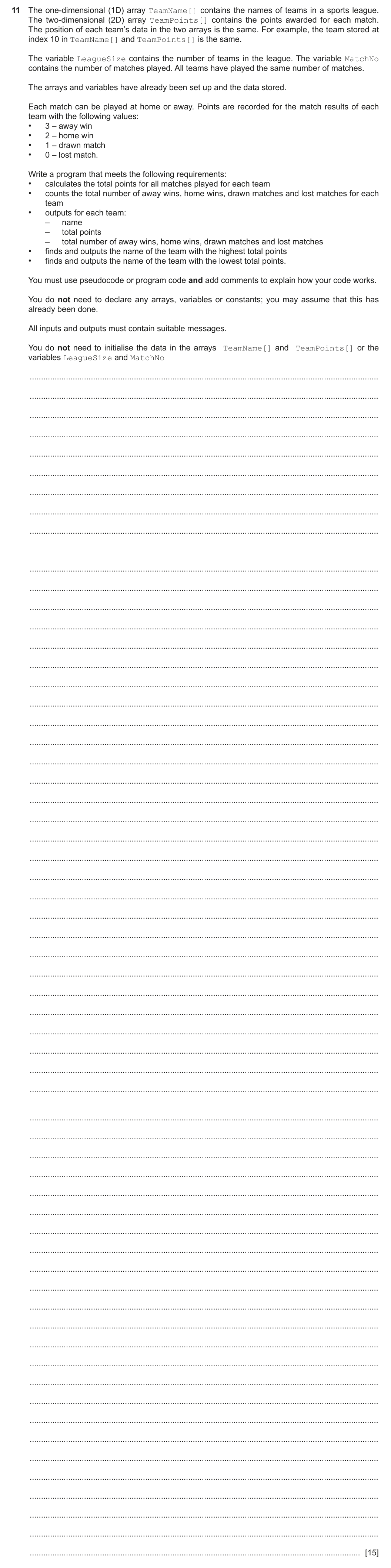 Question 11