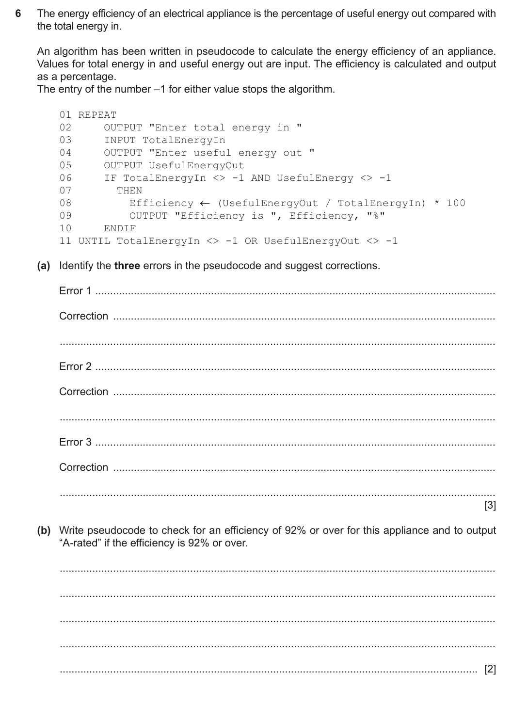 Question 6