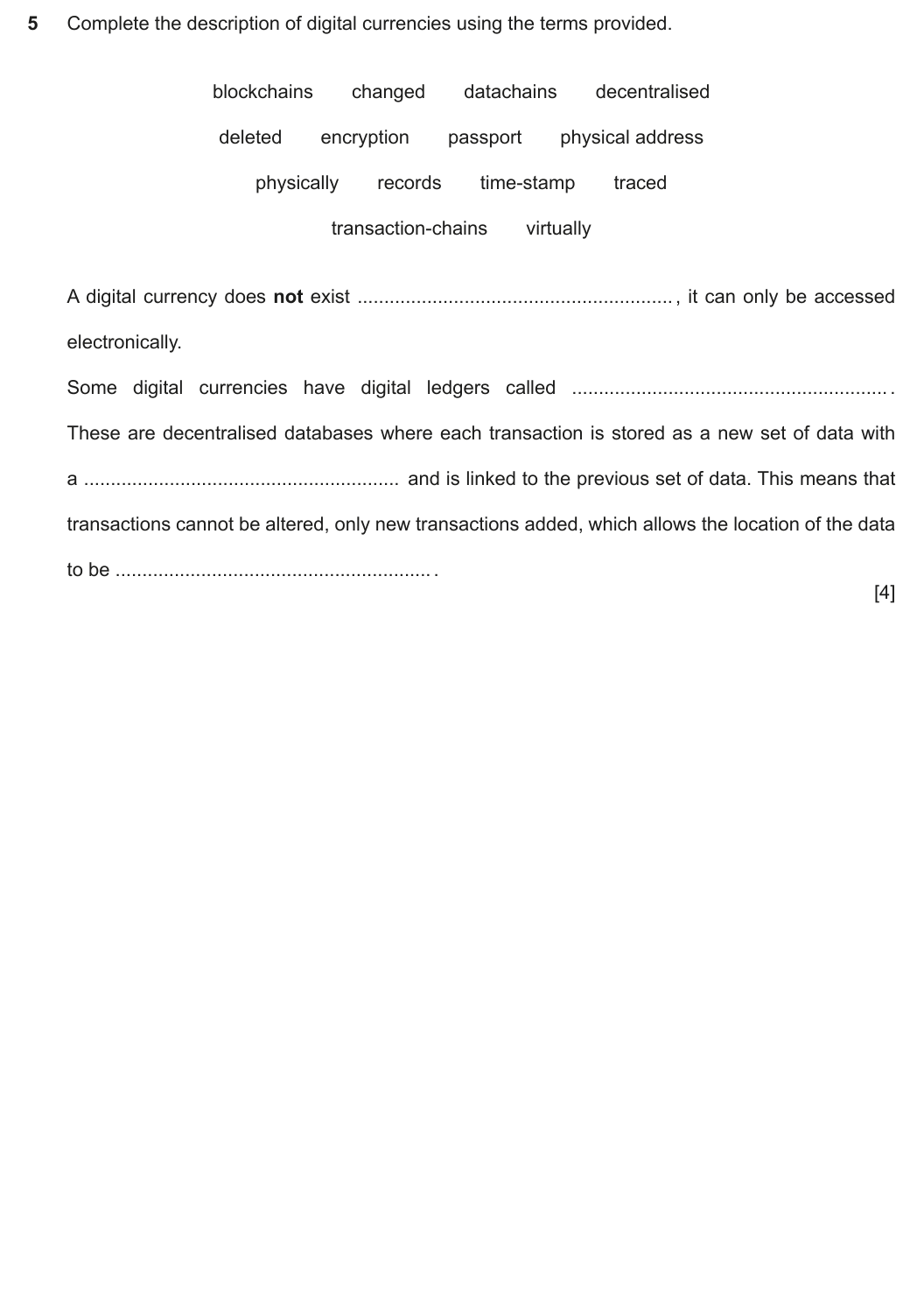 Question 5