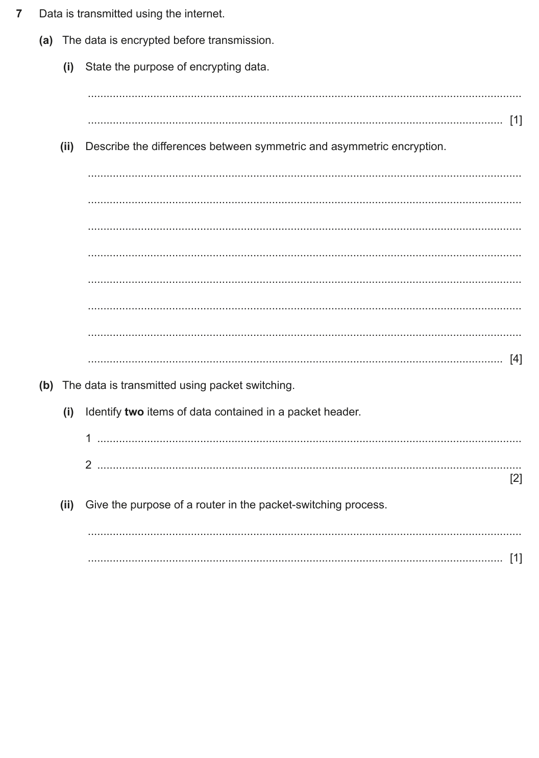 Question 7