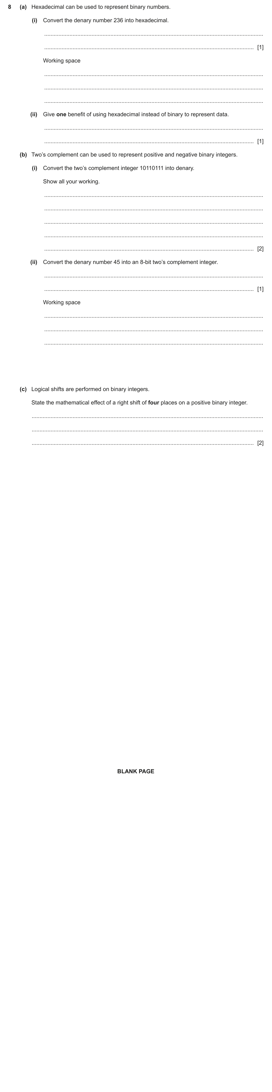 Question 8