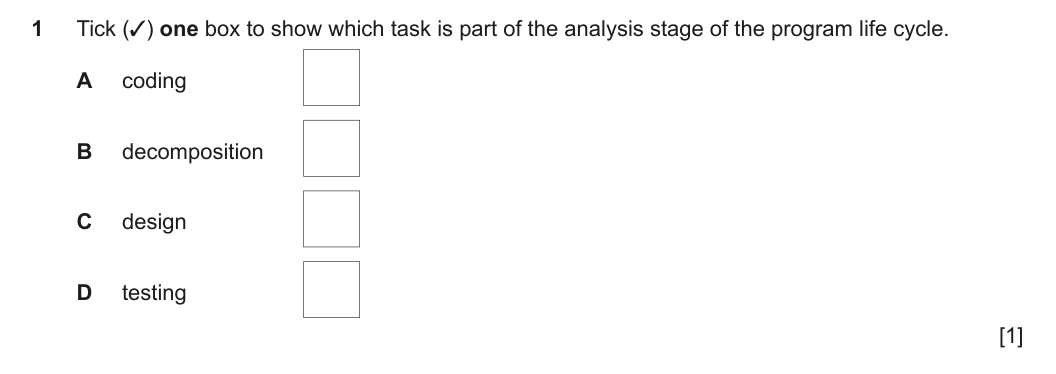 Question 1