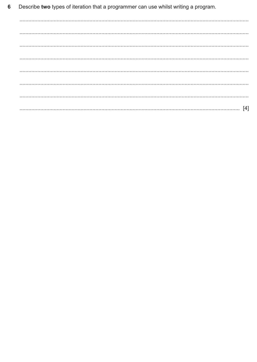 Question 6