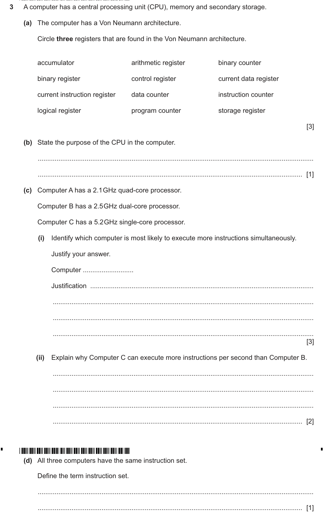 Question 3