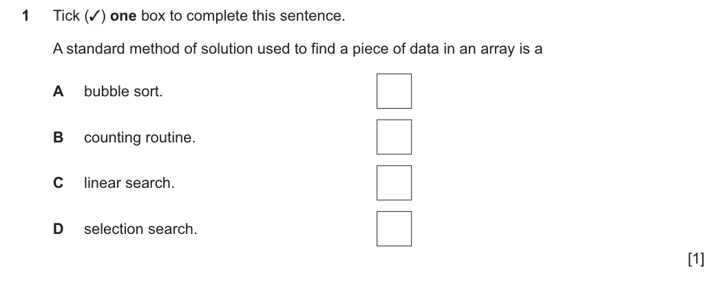 Question 1
