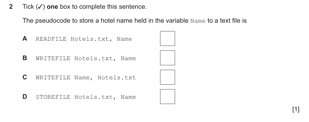 Question 2