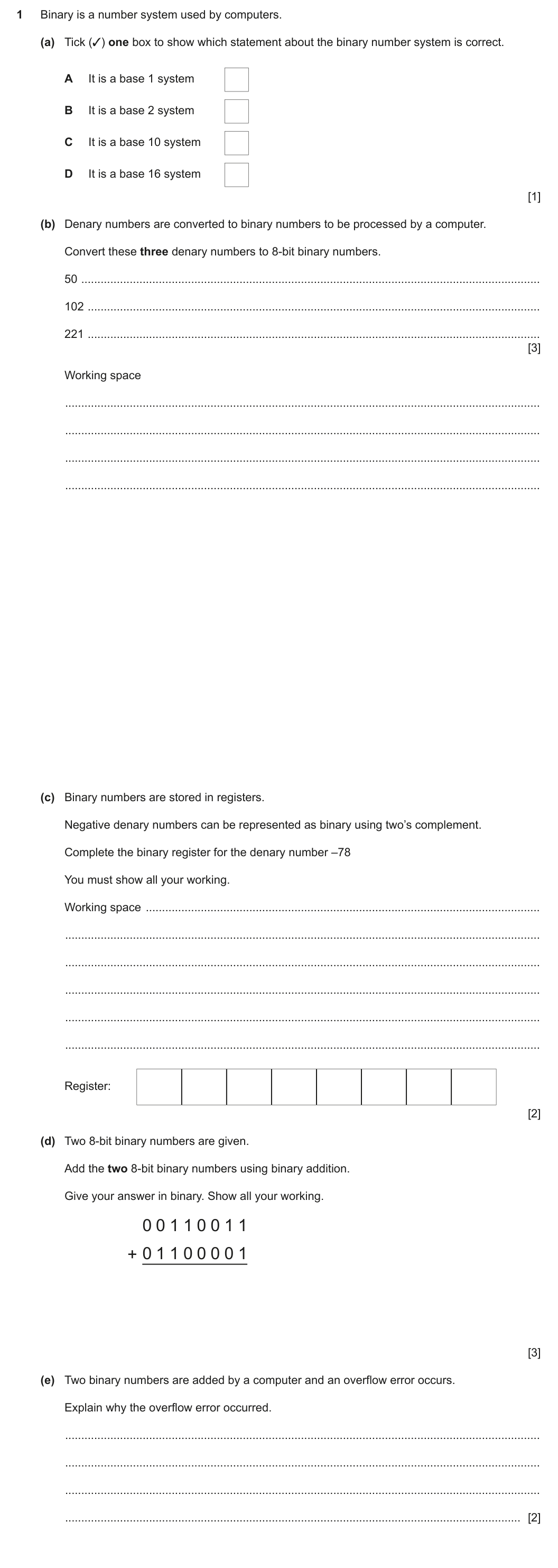 Question 1