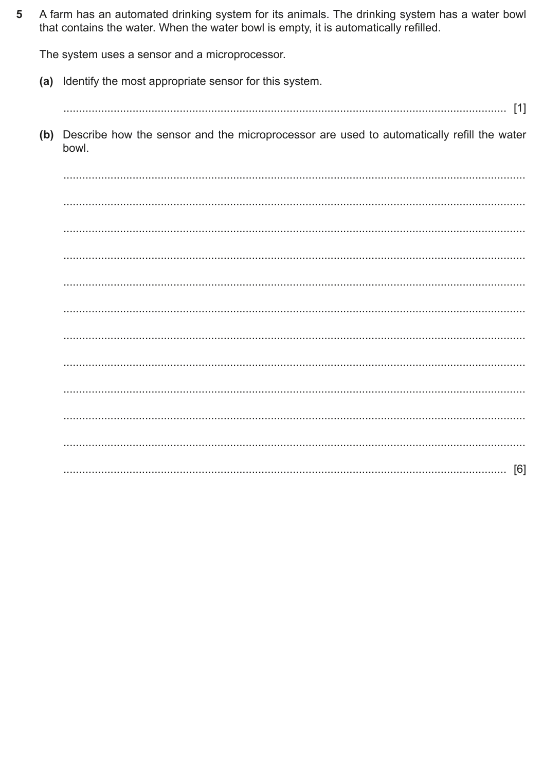 Question 5