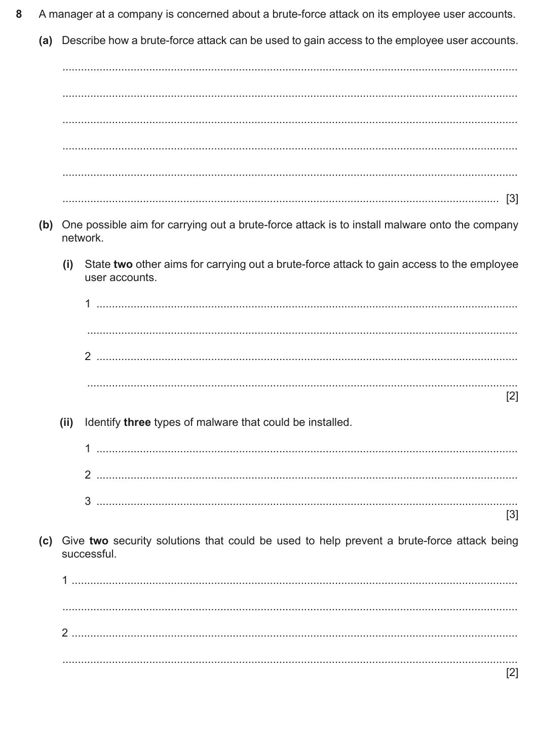 Question 8