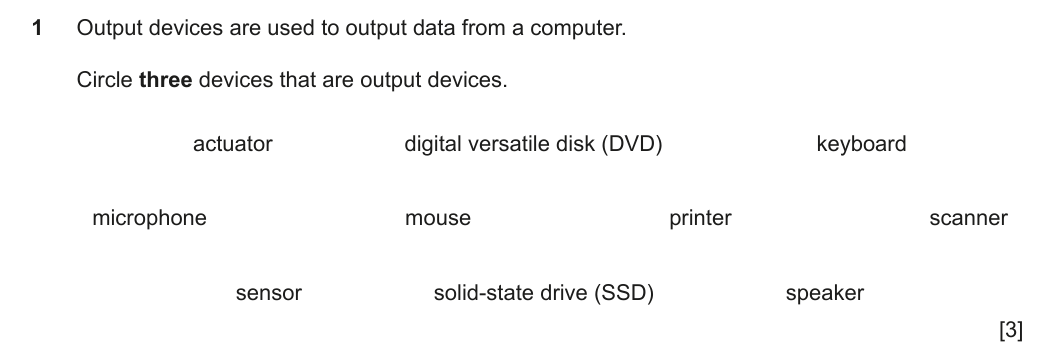 Question 1