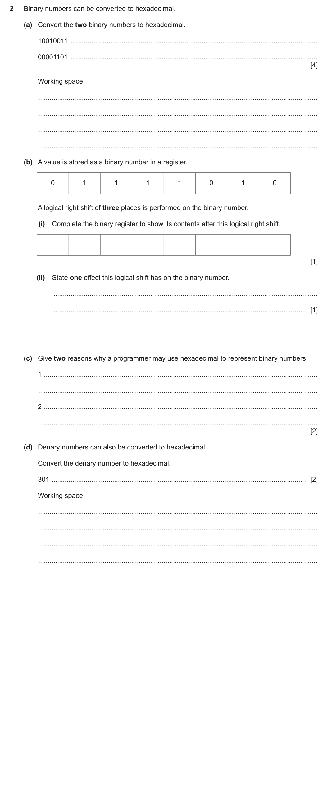 Question 2