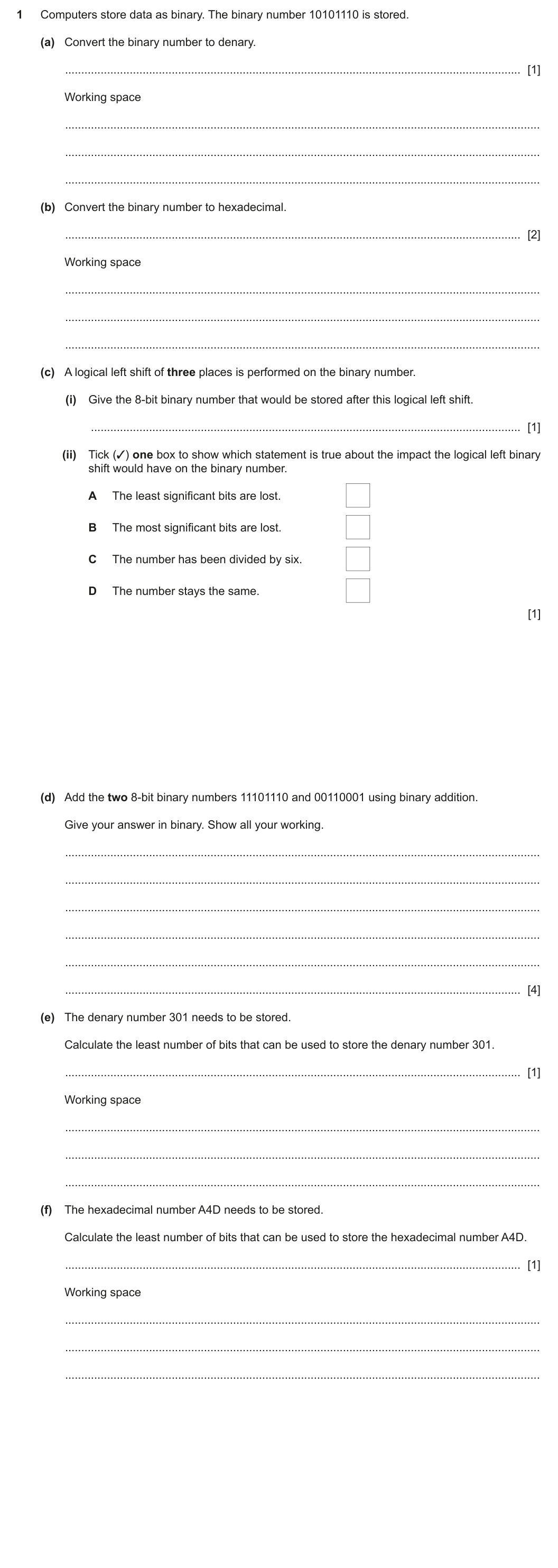 Question 1