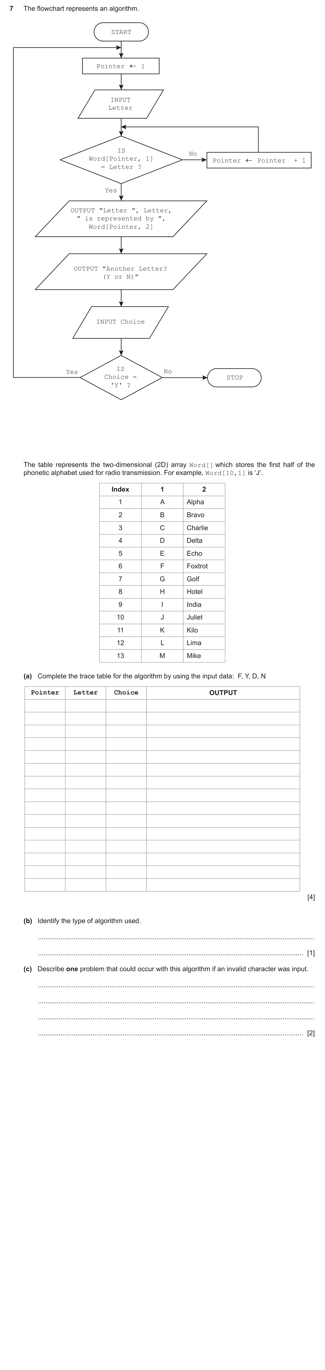 Question 7