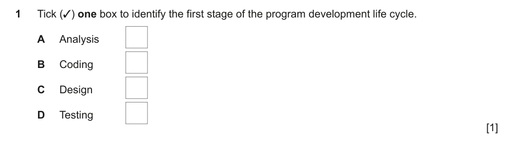 Question 1