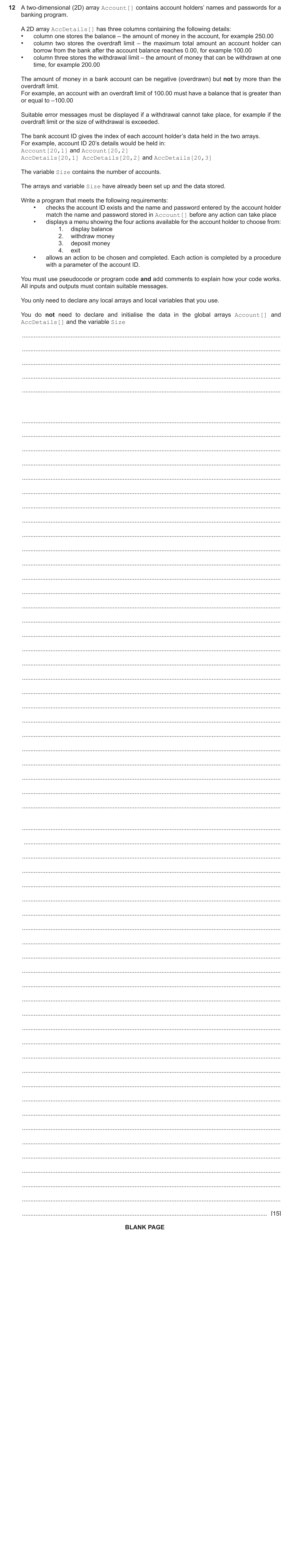 Question 12