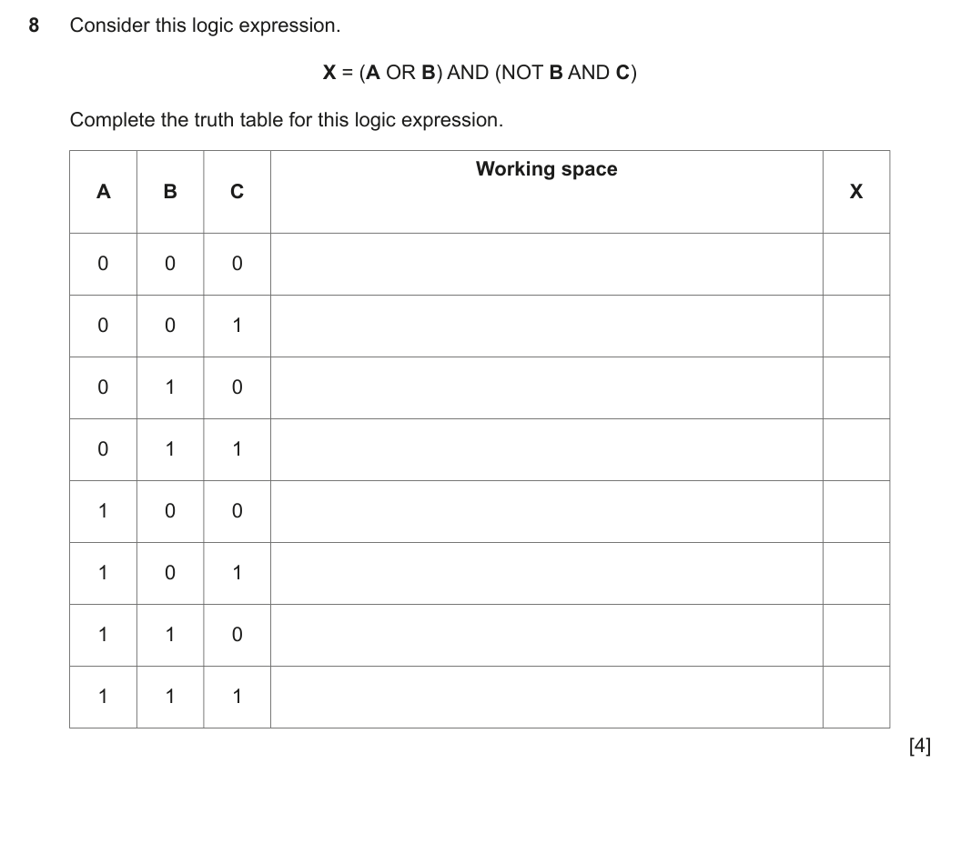 Question 8