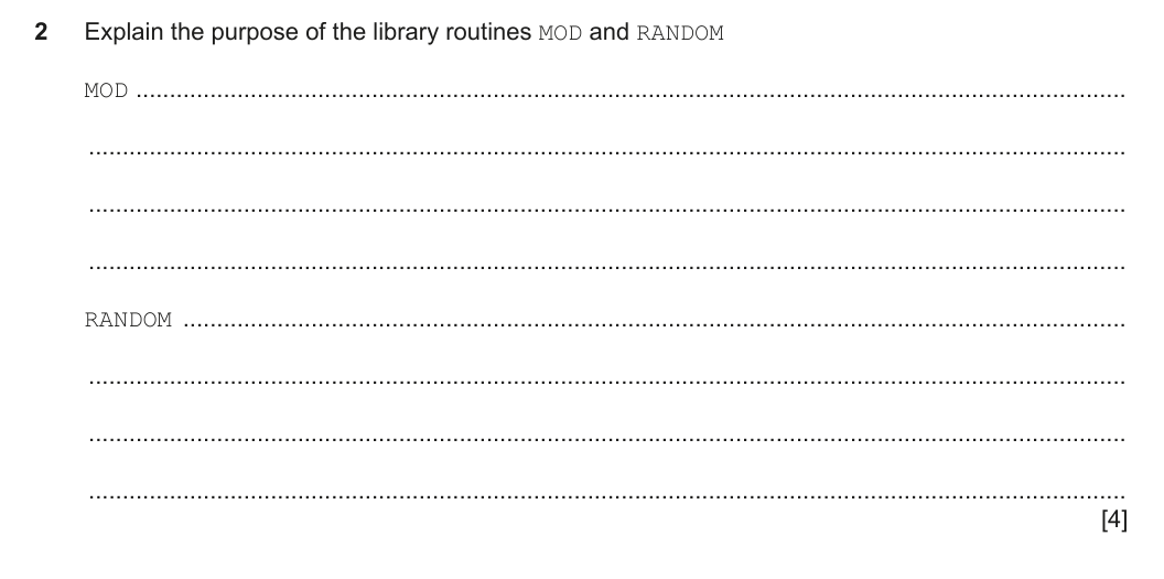 Question 2