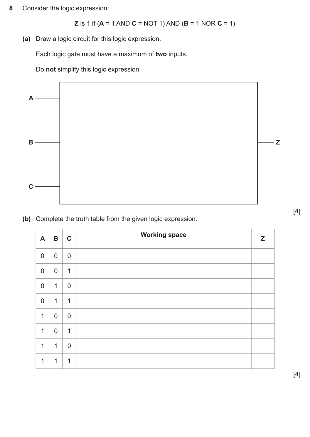 Question 8