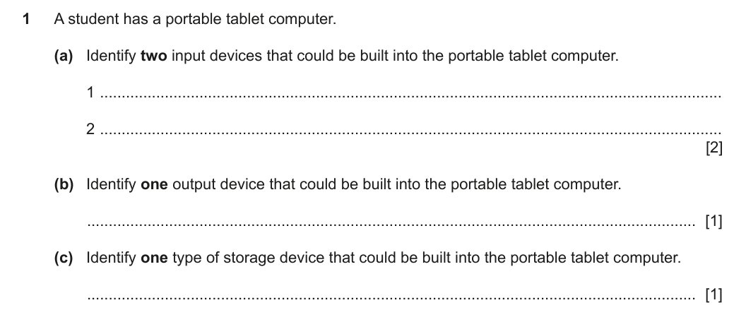 Question 1