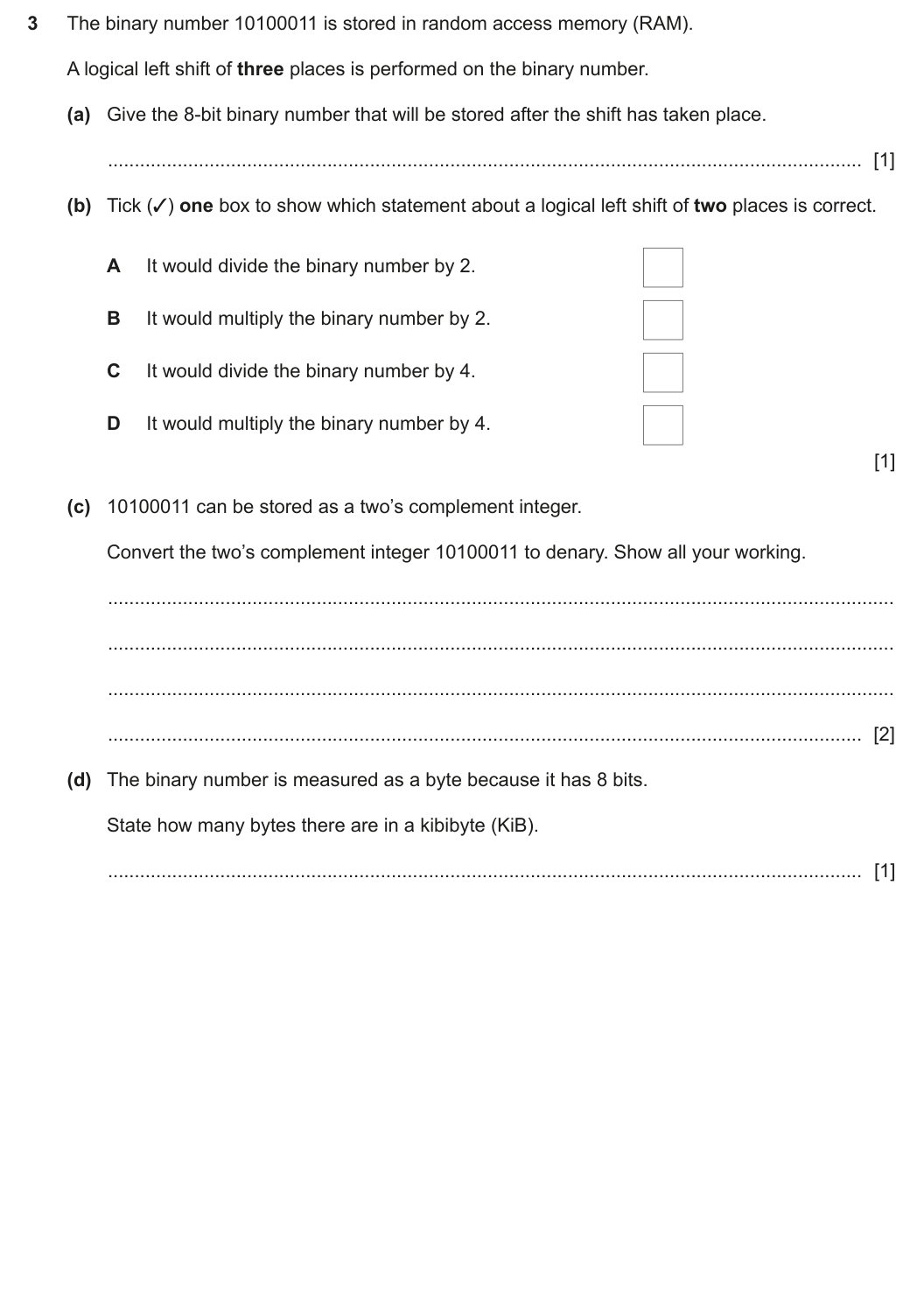 Question 3