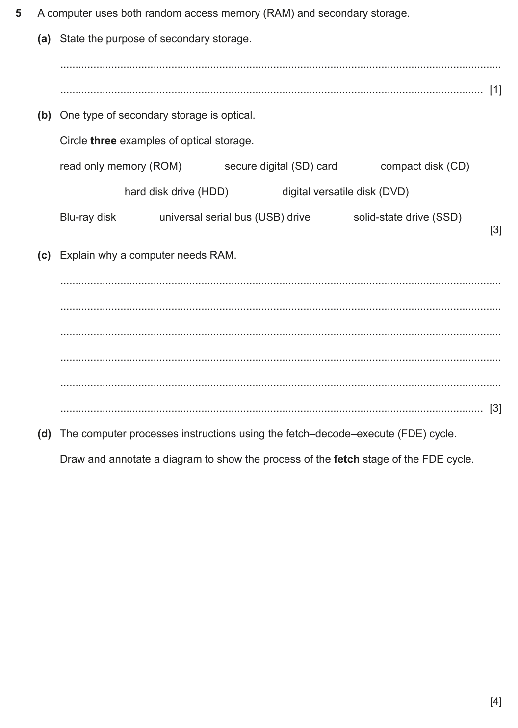 Question 5