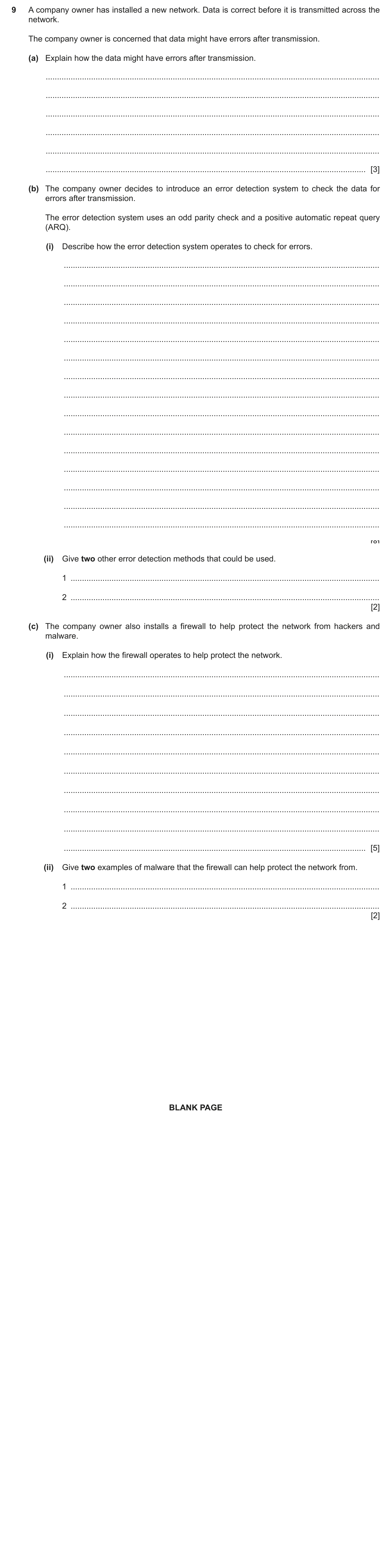 Question 9