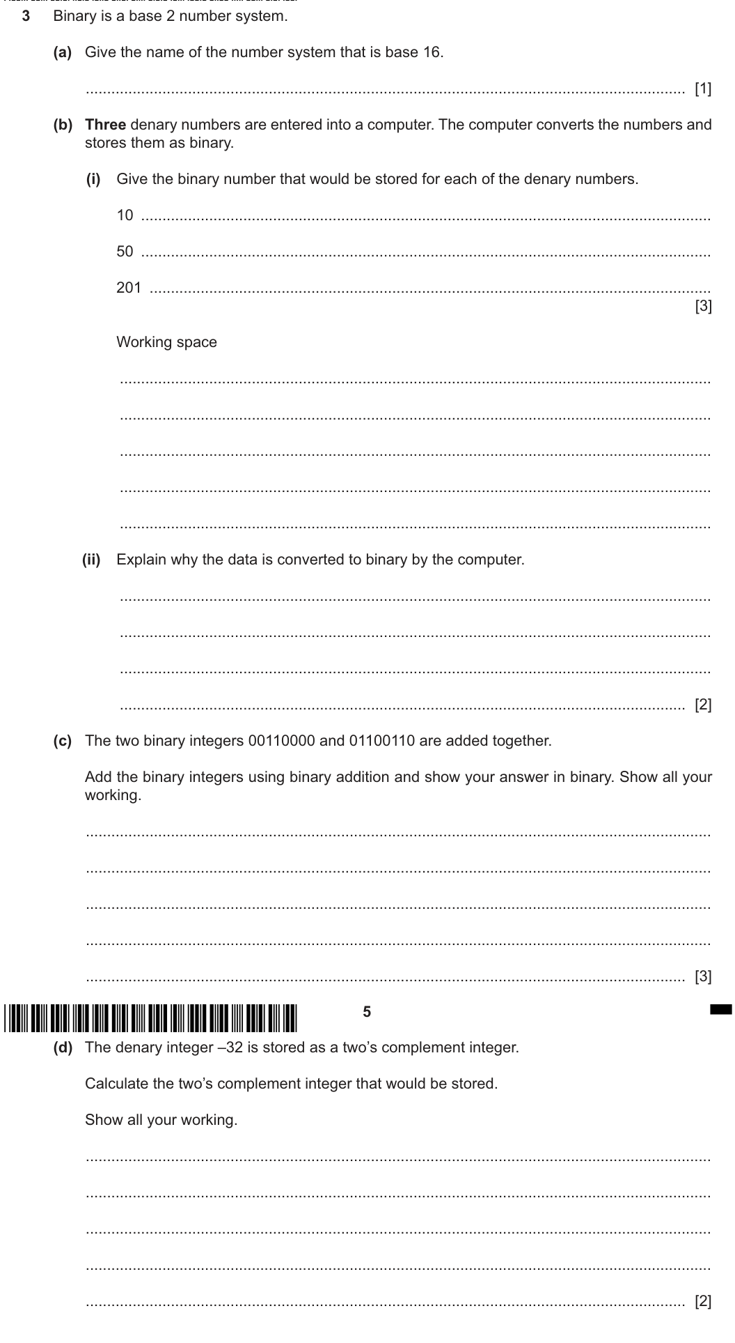 Question 3