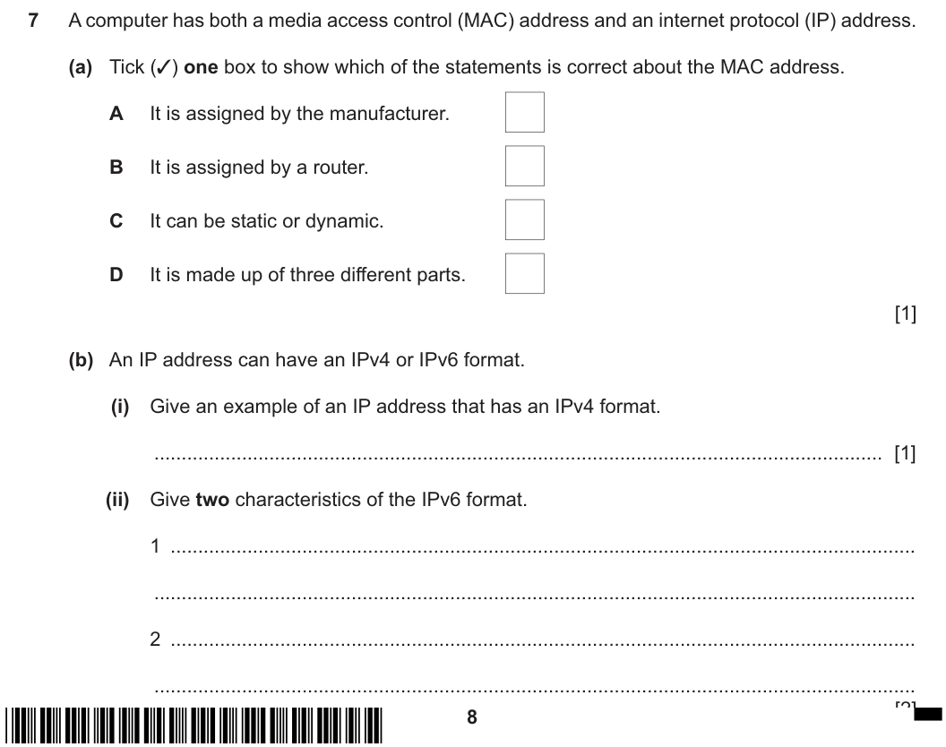 Question 7