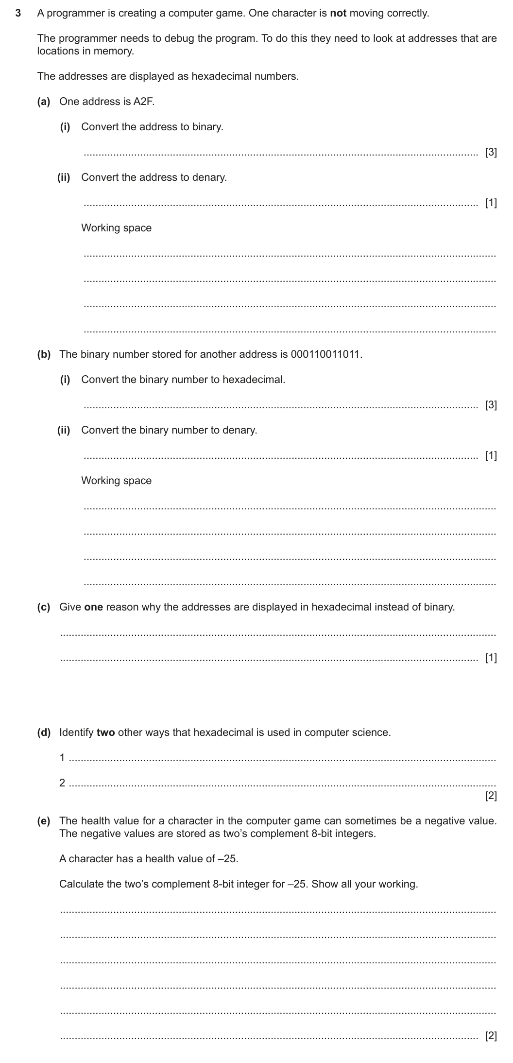 Question 3
