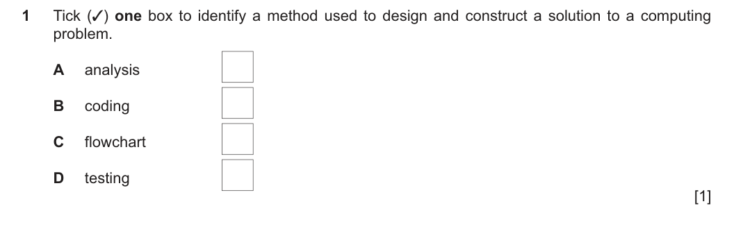 Question 1