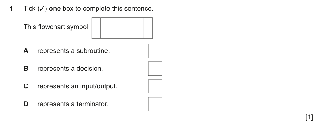 Question 1