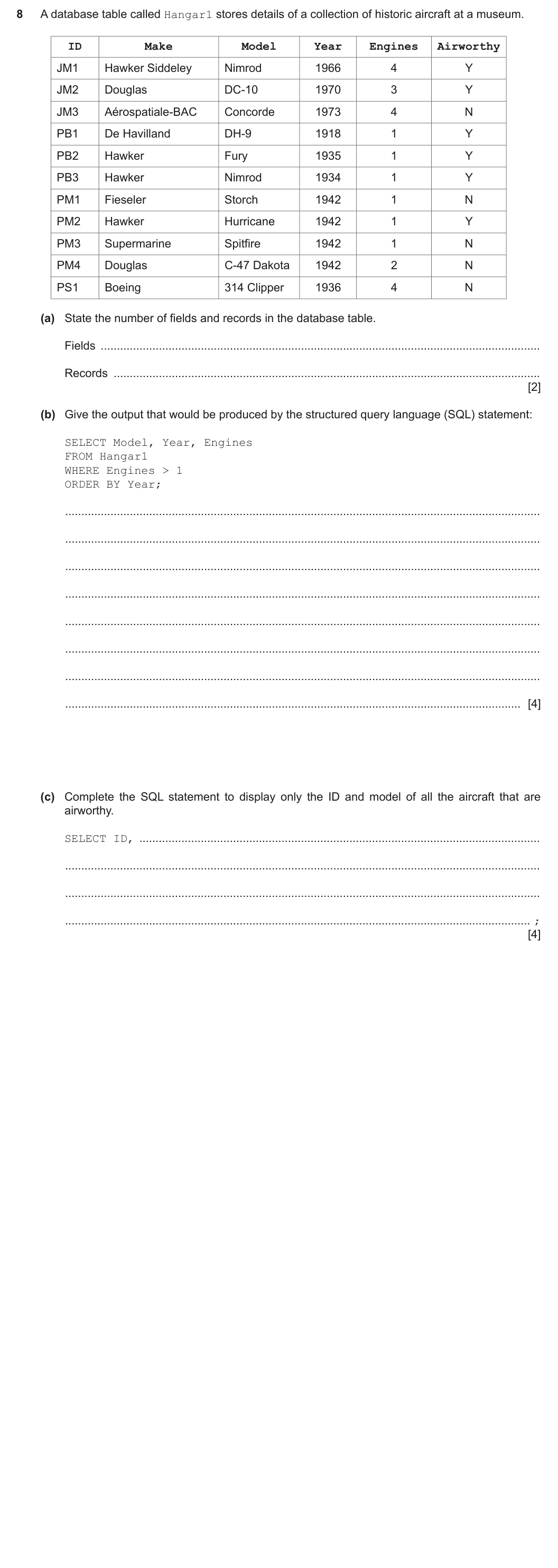 Question 8