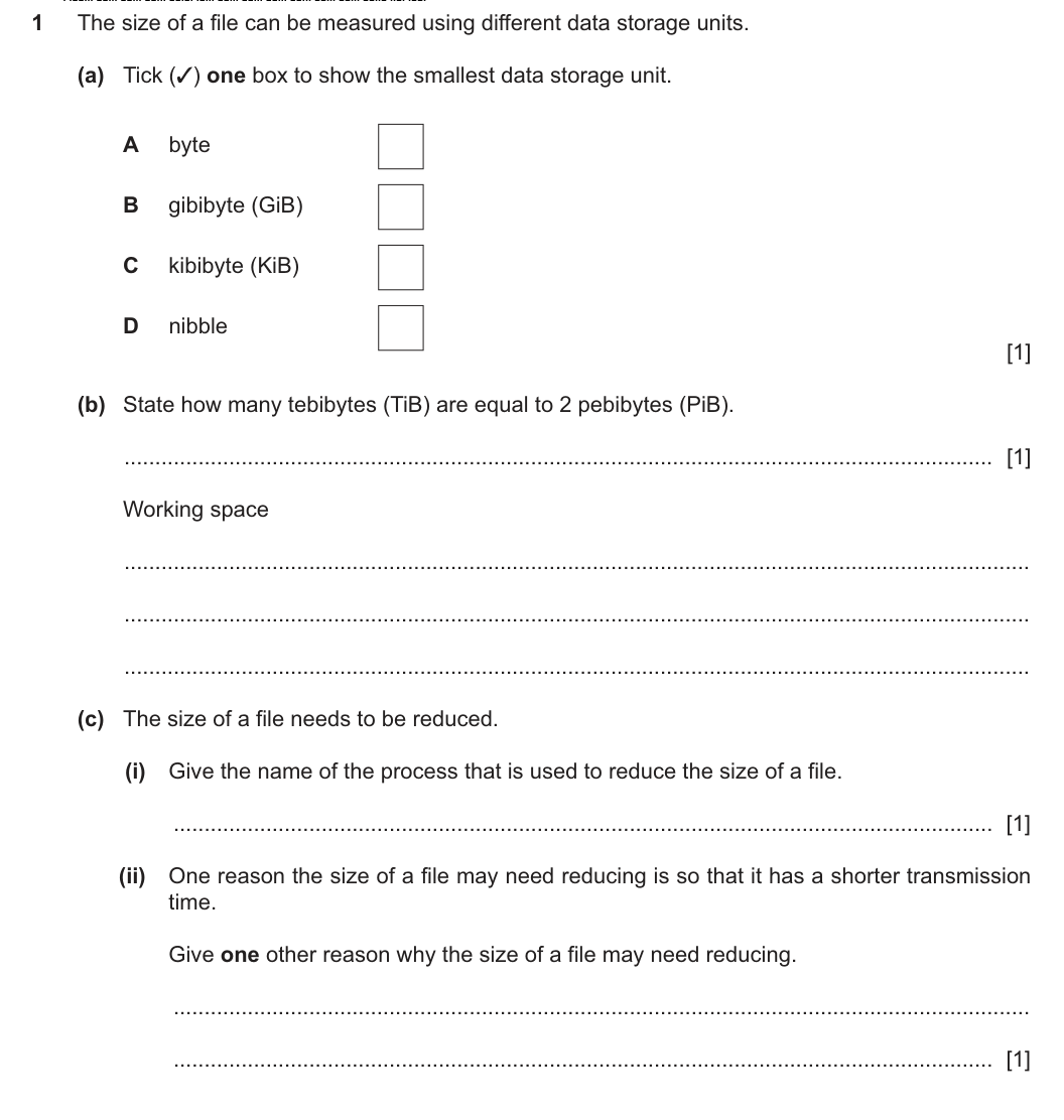 Question 1