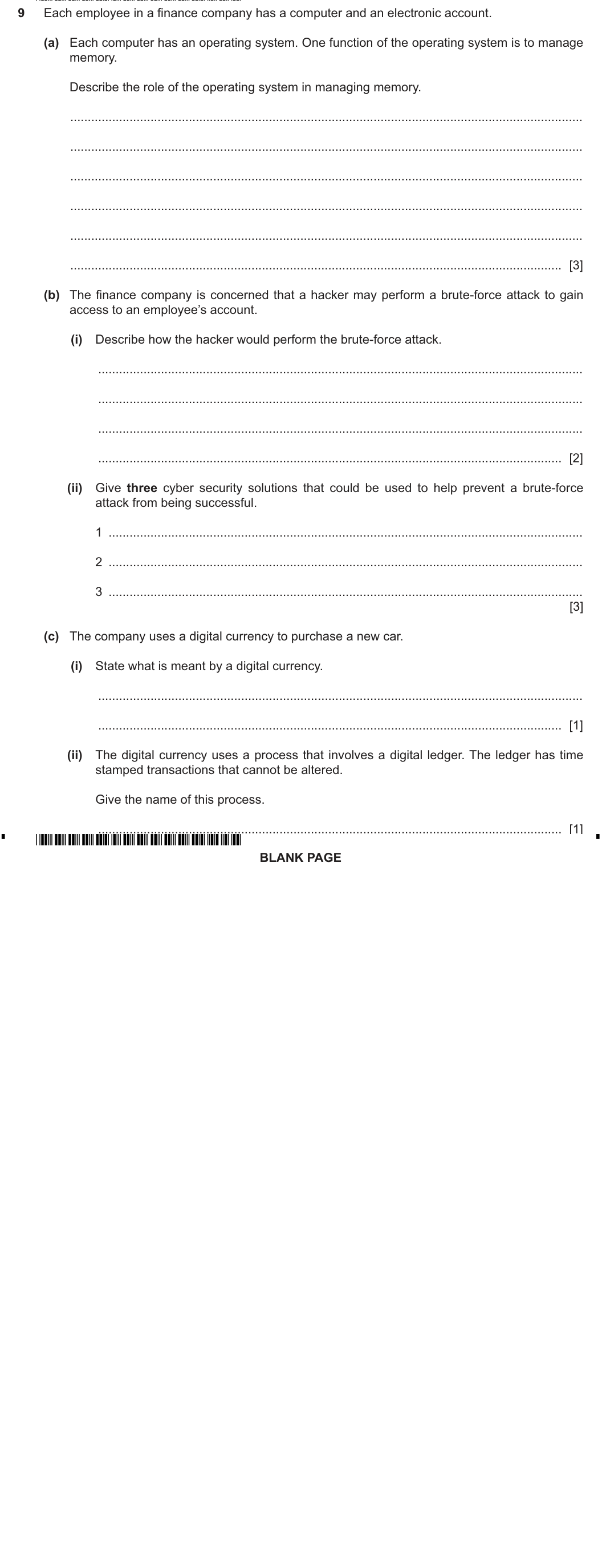 Question 9