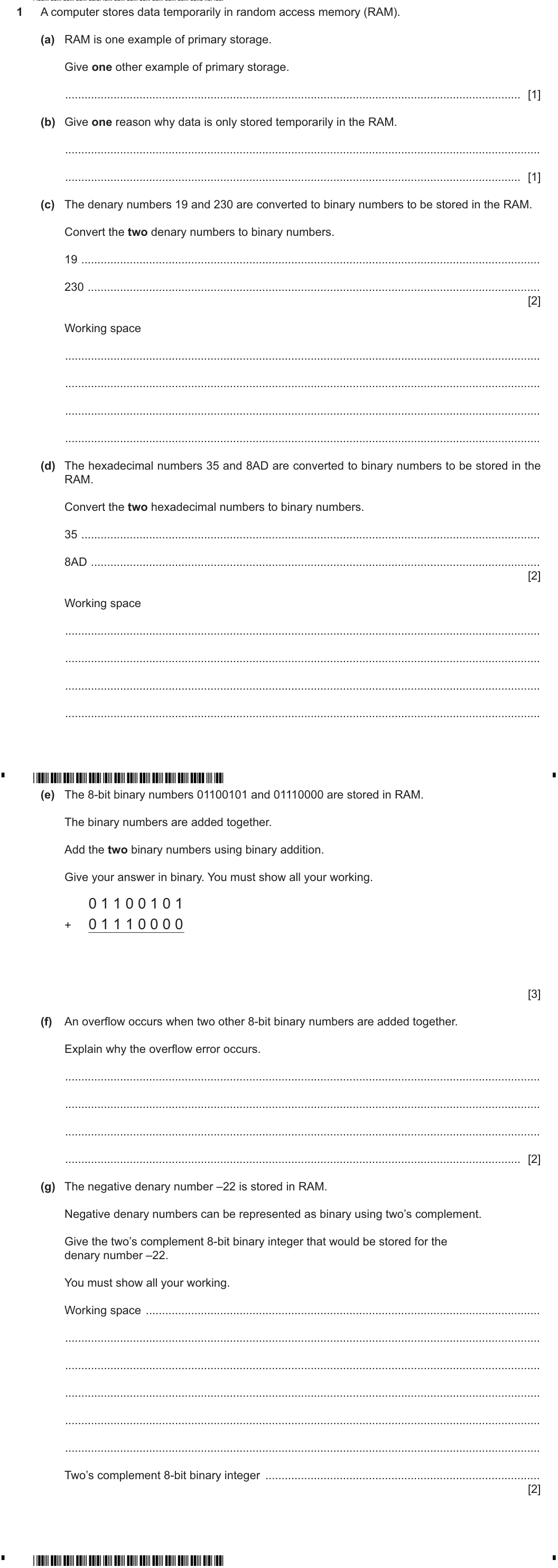 Question 1