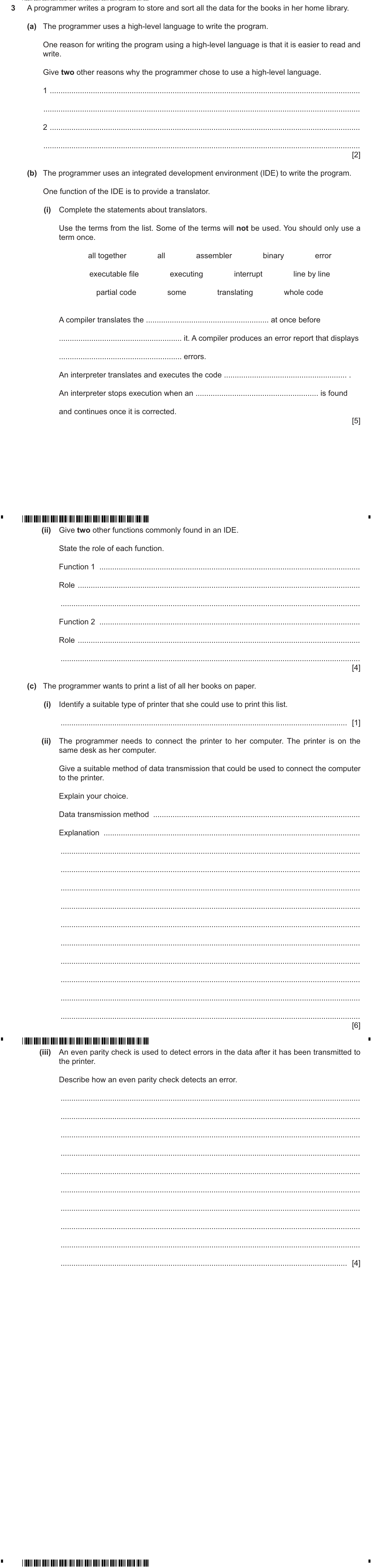 Question 3