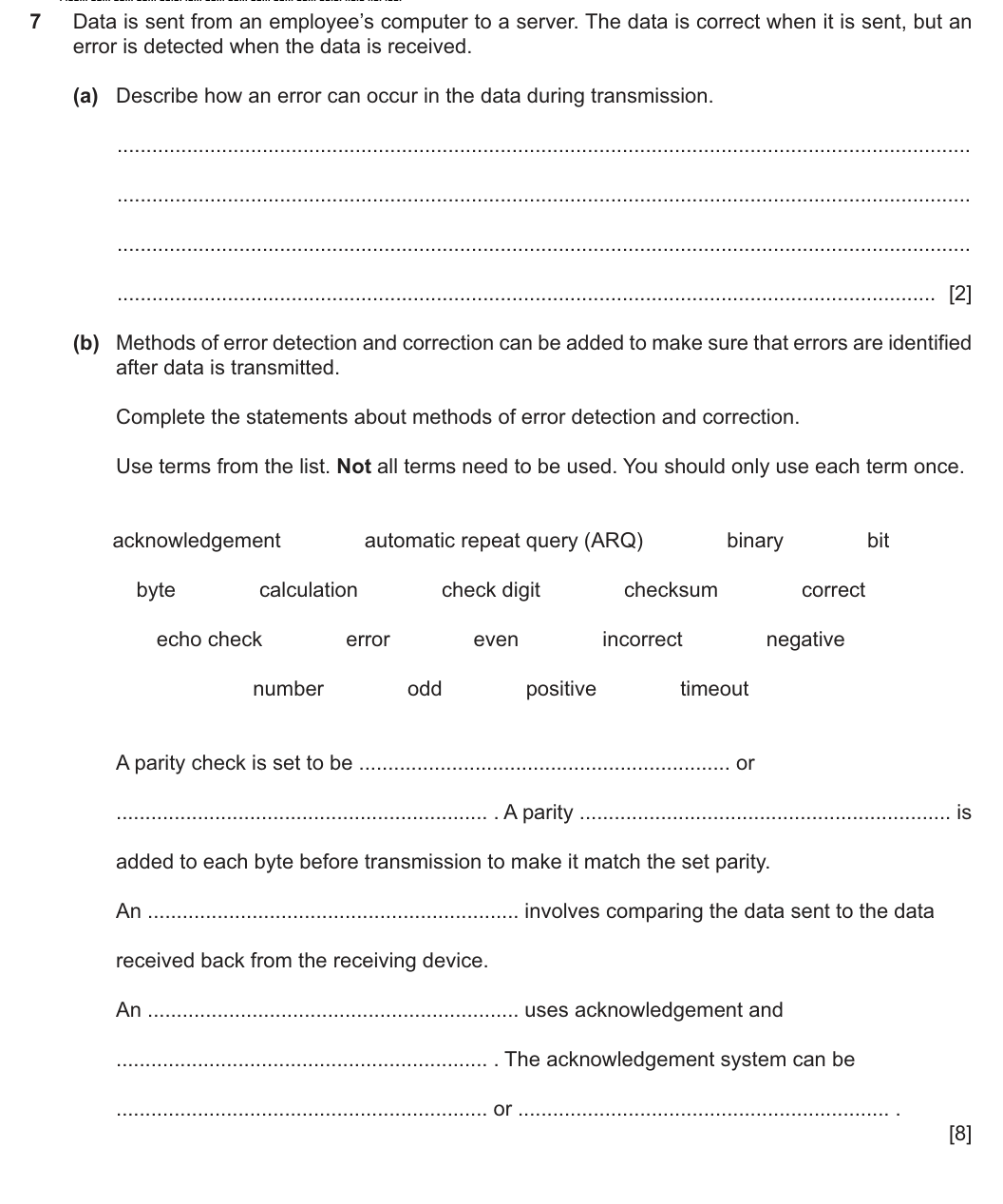 Question 7