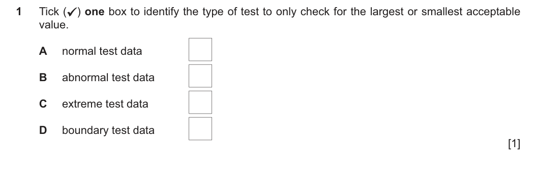 Question 1