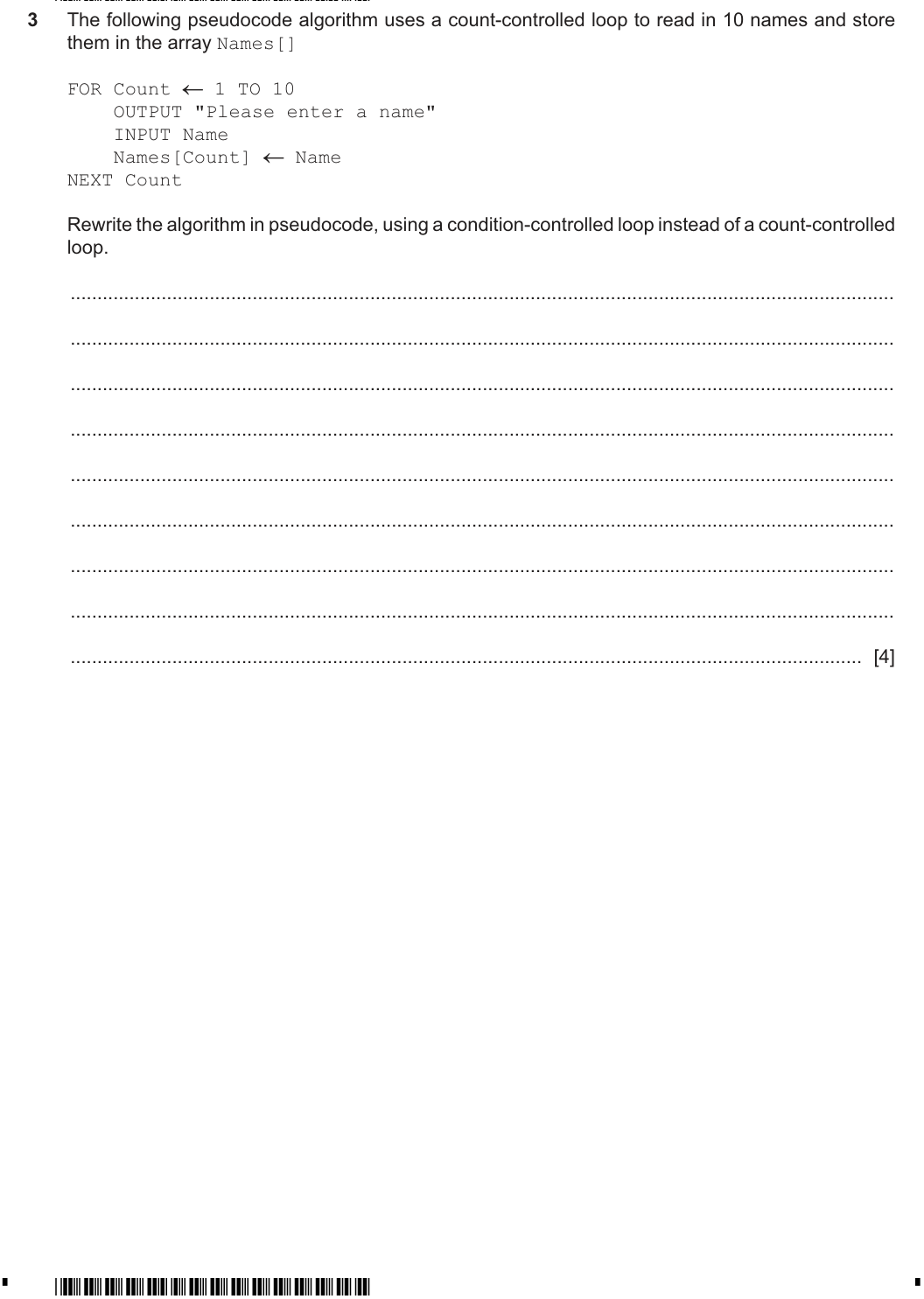 Question 3