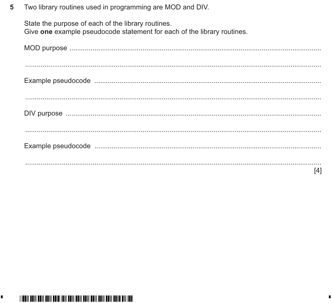 Question 5