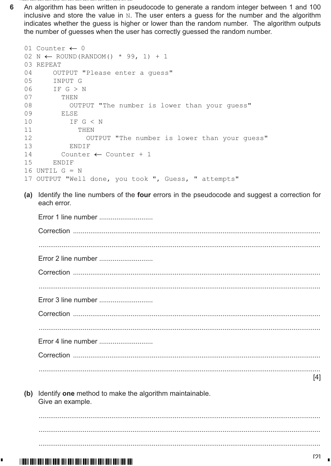 Question 6