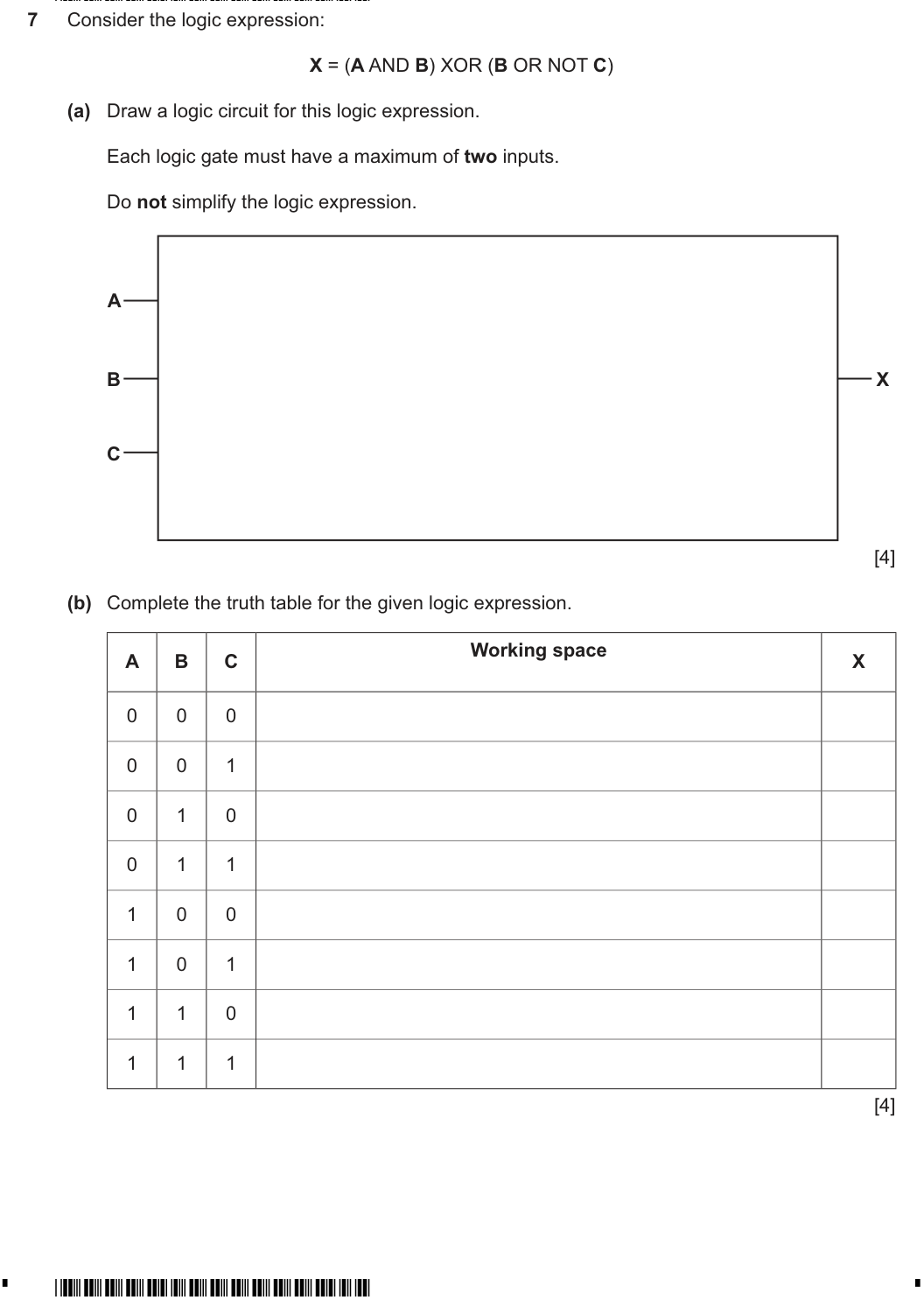 Question 7