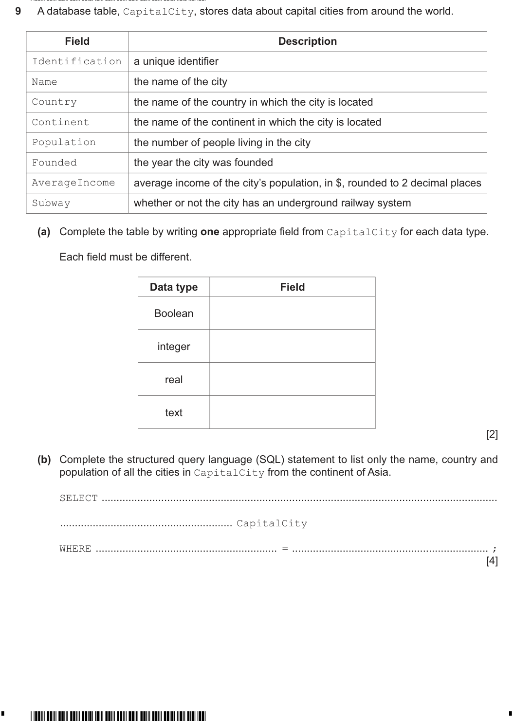 Question 9