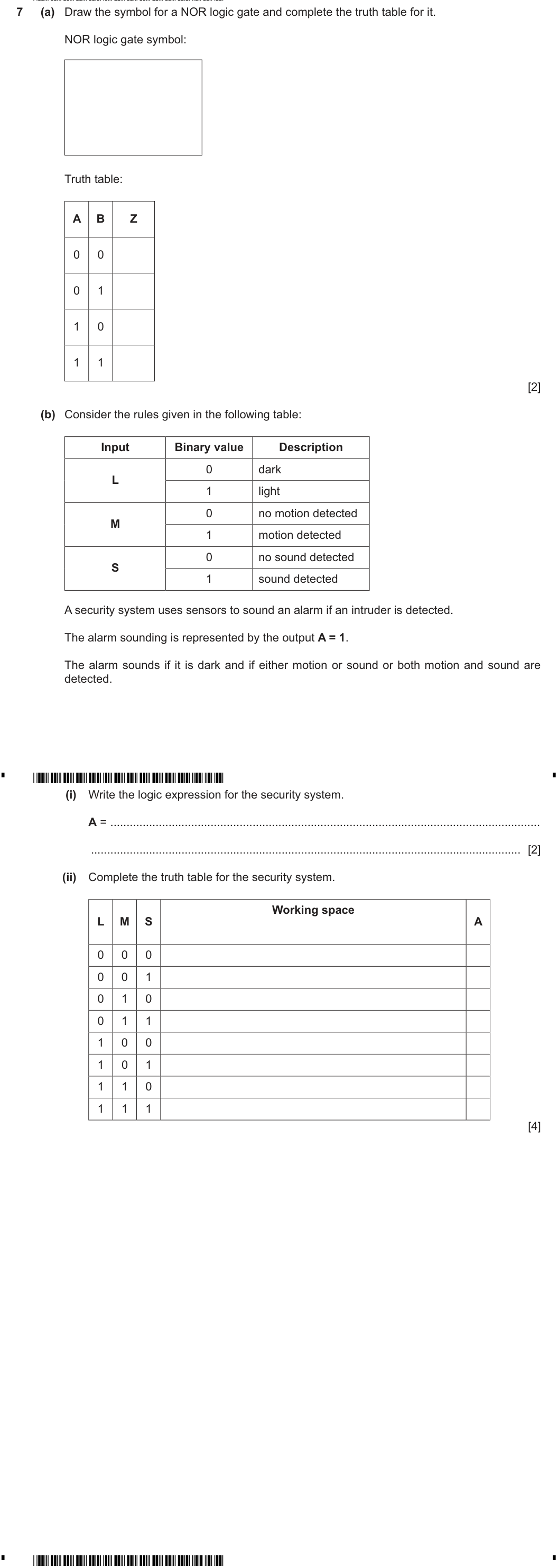 Question 7