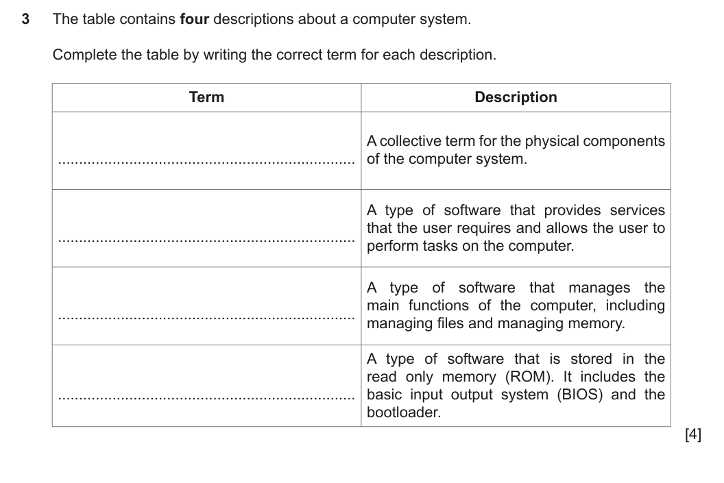 Question 3