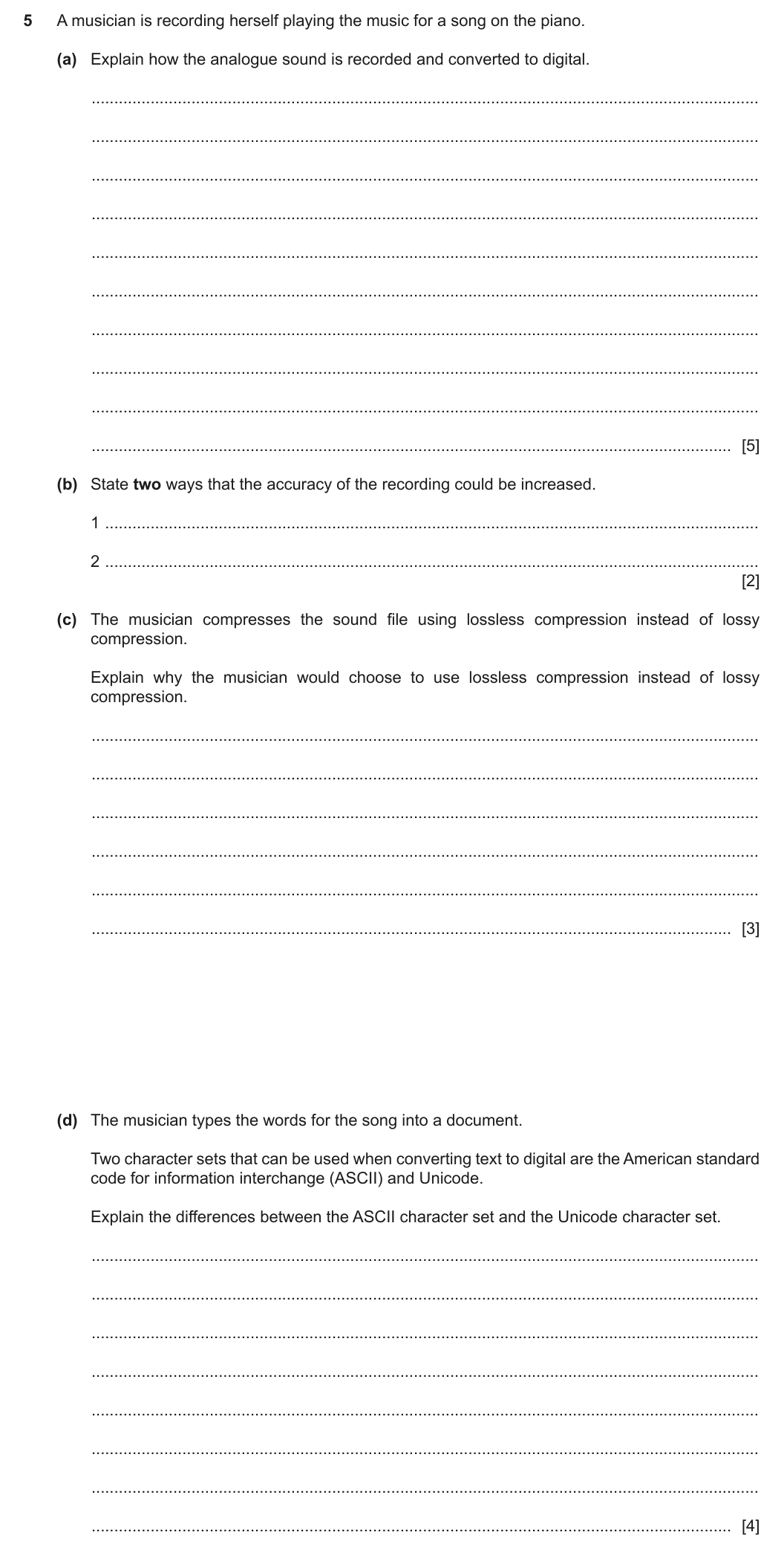 Question 5