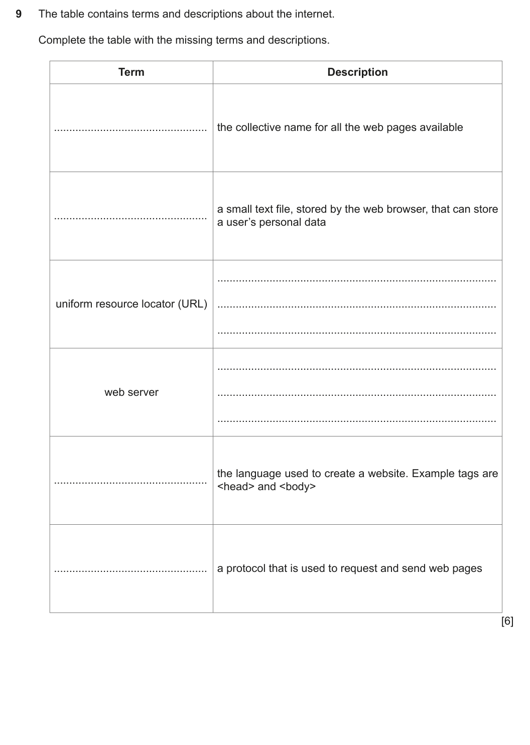 Question 9