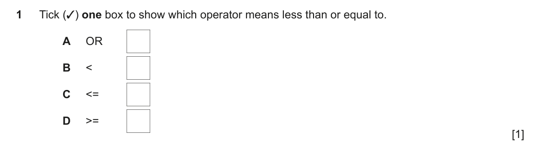 Question 1