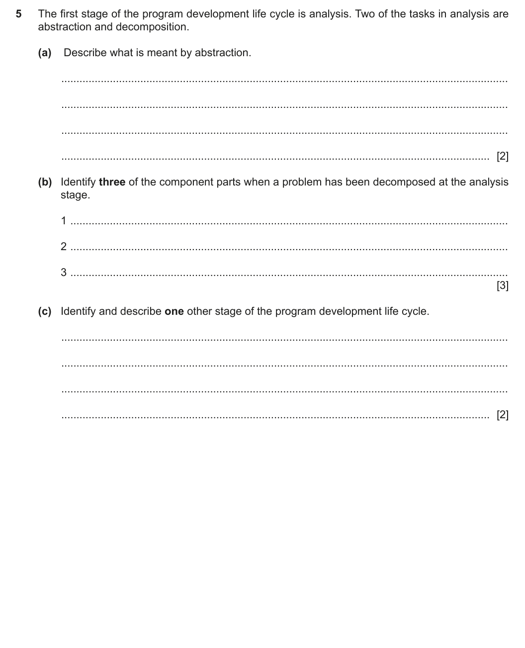 Question 5