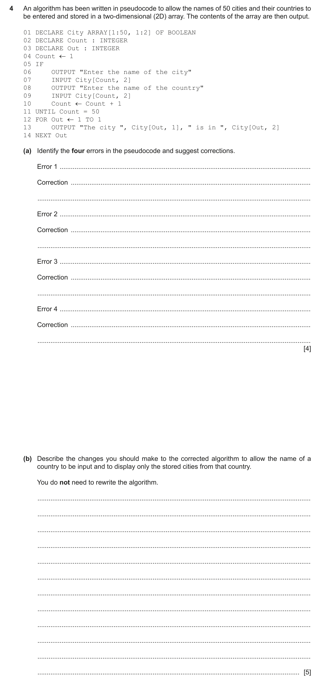 Question 4